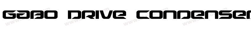 Gabo Drive Condensed字体转换